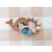 Natural Wooden Teether Bracelet - Turtle Design | Eco-Friendly Baby Teething Toy - Buy Online on GoSupps.com