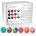 Large Bath Bombs Gift Set - 24 Assorted Scents, 3.2 oz Each - Handmade in USA with Natural Essential Oils for Moisturizing Relaxation and Aromatherapy - Spa Fizzies - Buy Online on GoSupps.com