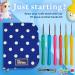 BeCraftee Crochet Hooks Kit - 12 Piece Set with Rubber Grips | Ergonomic Crocheting Needles in 12 Sizes - Knitting & Crochet Supplies for Beginners - Buy Online on GoSupps.com