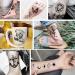 Goromon 52 Sheets Temporary Tattoos - Skull, Tiger, Lion Designs for Women, Men, Kids - Waterproof 3D Fake Tattoo Stickers - Halloween Tattoo Kits - Buy Online on GoSupps.com
