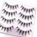 Manga Lashes Clear Band Anime False Eyelashes 4 Pack - Spiky & Natural Look | Japanese Style A01 by Mikiw - Buy Online on GoSupps.com