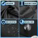 Claev Beard Bib Apron for Grooming | 41x27 Black Hair Catcher with Suction Cups - Perfect for Haircuts Trimming & Shaving - Anti-Static Beard Cape - Ideal Father's Day Gift - Buy Online on GoSupps.com