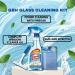 Window Cleaner Kit by Great British Home - Elbow Grease Glass Cleaner with Vinegar 500ml 3 pack Microfibre Cloths and Squeegee for Shower and Window - Buy Online on GoSupps.com