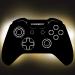 Gaming Controller X lamp made of wood - personalizable gift for men - gaming room decoration - gaming pad lamp - personalizable for standing/hanging - retro gaming - personal gift