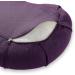Node Fitness Zafu Meditation Cushion with Buckwheat Hulls 17 Crescent Yoga Bolster Pillow - Purple - Buy Online on GoSupps.com