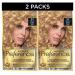 L'Oreal Paris Superior Preference Hair Dye Hair Color for Women 37 Golden Blonde Hair Dye Permanent Hair Color 100% Grey Coverage 9 weeks of Luminous Fade-Defying 1 Hair Dye Kit (Pack of 2) (Packaging May Vary) Golden Blonde Blonde