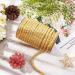 PandaHall 8mm Gold Twisted Cord Trim - 20 Yards Silk Rope for Curtain Tieback, Upholstery, Graduation Honor Cord, Christmas Garland - Buy Online on GoSupps.com