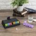 e-Pill 7-Day Large Weekly Pill Organizer | 5 Times a Day Vitamin & Medicine Box with Discreet Multicolor Case - International Shipping Available - Buy Online on GoSupps.com