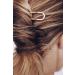 Kristin Ess French Pin - Rose Gold Set of 2 - Stylish Hair Accessories - Buy Online on GoSupps.com