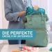 Jubi Diaper Bag with Changing Mat | Compact & Stylish Green Diaper Bag with Teepees for On-the-Go Parents - Buy Online on GoSupps.com