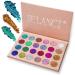 DE'LANCI Glitter Eyeshadow Palette - 24 Colors, Highly Pigmented Metallic Shimmer Shadows for Women and Girls - Cruelty Free, Pressed Chunky Glitter Set - Buy Online on GoSupps.com