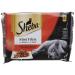 Sheba cat food - 52 fresh bags (13 packs 4 x 85 g) - wet feed for cats netts in sauce - beef/chicken/lamb/duck & turkey - complete & balanced feed with natural ingredients selection of the butcher 85 g (52 pack)