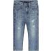 KIDSCOOL SPACE Baby Boys Jeans 3-4 Years Blue | Elastic Band | Straight Fit Ripped Denim Pants - Buy Online on GoSupps.com