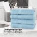 8-Piece Light Blue Towel Set - Soft 50x100 cm Towels in Various Colors | International Shipping Available - Buy Online on GoSupps.com