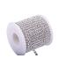KAOYOO 10 Yards 3MM Crystal Rhinestone Diamond Chain Trim Rhinestones Chain for Crafts Sewing DIY Jewelry Wedding Decoration(Silver) Silver with Clear Beads SS12/3.0mm