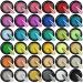 Saviland Chrome Nail Powder Set 36 Colors Chrome Powder for Nails Metallic Mirror Effect Laser Nail Art Powder Pearl Glitter Manicure Decoration Powder with Sponge Sticks for Nail Salon Home DIY 36Colors