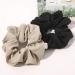 Large Scrunchies Hair Ties for Thick Hair - Jumbo Scrunchie Set for Girls & Women - No Crease Ponytail Holder - Soft Hair Accessories in Black, Brown, Beige, & Brick-Red - Buy Online on GoSupps.com
