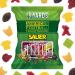  40YARDS 40YARDS American Football Sour Candies - Football-Shaped Fruit Candies - 175g Bag - Fruit Mix with 6 Sour Varieties and 10% Fruit Juice - Buy Online on GoSupps.com