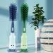 FUZVOL 2pcs Bottle brush Baby Bottle Brush 3 in 1 Bottle and Teat Cleaning Brush Set Silicone Bottle Brush with Stand Bottle Cleaner Brush for Baby Bottle Nipple Thermoses (Blue+Green) - Buy Online on GoSupps.com