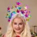 Fashband Light Up Star Headband Glitter Stars Tiara Halo Crown Headbands Led Goddess Costume Headpiece Christmas Carnival Party Hair Accessories for Women and Girls (Color) - Buy Online on GoSupps.com