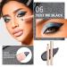 Oulac Waterproof Black Eyeshadow Pencil - Long Lasting Glitter Finish, Vegan & Cruelty-Free - 3.8g (06) - Buy Online on GoSupps.com