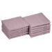 Amazon Basics Cosmetic Friendly Washcloths - 12-Pack Lavender Bloom