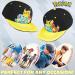 Official Pok mon Snapback & Bucket Hats for Kids | Pikachu Fishing Caps | Black/Yellow - Buy Online on GoSupps.com