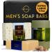 Bar Soap for Men - 3-Pcs Mens Soap Bar - Natural Soap - Mens Bar Soap - Body Soap Bars - Men Soap - Natural Soap for Men - Organic Men's Soap Bars - Exfoliating Soap Bar - Citrus  Olive & Cedarwood Energizing Men's Soap ...