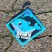 2pcs Baby on Board Car Warning Sticker Set with Dolphin Design and Suction Cups - Buy Online on GoSupps.com