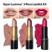Revlon Super Lustrous Lipstick Set - 3 Piece High Impact Multi-Finish Gift Set - Buy Online on GoSupps.com