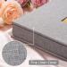 XONDIES 600 Pockets Fabric Linen Photo Album for 4x6 Photos - Grey | Large Capacity Slip-in Picture Book for Wedding, Family, Baby - Anniversary Albums - Buy Online on GoSupps.com