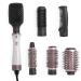Revolution Haircare London Mega Blow Out Hot Air Brush Set 6-in-1 for All Hair Types Fast Drying White & Rose Gold
