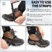 Miracol 23/24-Spikes Stainless Steel Ice Cleats for Men and Women - Anti-Slip Traction Grips for Snow Shoe, Ski, Fishing, Climbing - Black X-Large - Buy Online on GoSupps.com