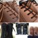 DELELE 2 Pair Round Waxed Shoelaces 1/8 Thick 31.50 Inch Dress Shoe Boot Laces - Black (80CM) - Buy Online on GoSupps.com