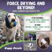 Happy Hoodie for Dogs & Cats - 2 Pack - Grooming & Force Drying Miracle Tool - Anxiety Relief & Calming - Purple - Buy Online on GoSupps.com