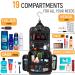 Premium Large Hanging Travel Toiletry Bag for Men and Women - Toiletry Organizer - Waterproof Hygiene Bag with Metal Xxl Swivel Hook  YKK Zippers and 19 Compartments for Toiletries  Makeup  Cosmetics Jet Black - Buy Online on GoSupps.com