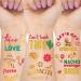 Final Fiesta Mexican Bachelorette Party Supplies - 58pcs Metallic and Real Glitter Temporary Tattoos Bride Bachelorette Party Decorations. Nacho Average Bride Party