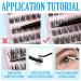 JIMIRE Lash Clusters Eyelash Extension Kit - 72pcs D Curl Wispy Individual Lashes - 10-12-14MM Mixed Length - Natural Look DIY at Home - Buy Online on GoSupps.com