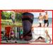 ATHLEDICT Knee Brace Compression Sleeve with Strap for Meniscus Tear, Arthritis, Running - Large Dark Grey/Red - Buy Online on GoSupps.com
