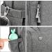 Welavila Dark Gray Baby Changing Bag with Insulated Pockets & Changing Pad | Convertible Travel Tote Messenger for Mom and Dad - Buy Online on GoSupps.com