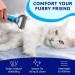 Pat Your Pet Deshedding Brush - Double-Sided Undercoat Rake for Dogs & Cats - Shedding Comb and Dematting Tool - Blue - Buy Online on GoSupps.com