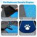 Waterproof Dog Raincoat Jacket for Small, Medium, Large Dogs - Blue & Grey Medium Size - Buy Online on GoSupps.com
