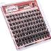 JIMIRE Wispy Spiky Clusters Lash Extension Kit - DIY Volume Individual Lashes Kit with Tweezers - D Curl 10-16MM - Natural Look Home Eyelash Extension - Buy Online on GoSupps.com