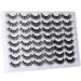 24 Pairs Mink Fluffy False Eyelashes 20MM Wispy Thick Volume D Curl - Multipack of A-Fluffy 6 Styles - Buy Online on GoSupps.com