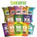 Barnana Organic Plantain Chips Variety Pack - 5oz, 4 Pack - Salty & Crunchy Snack Cooked in Coconut Oil - Buy Online on GoSupps.com