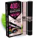 400X Pure Silk Fiber Lash Mascara Ultra Black Volume and Length, Longer & Thicker Eyelashes, Waterproof, Long Lasting, Instant & Very Easy to Apply, Smudge-proof, Hypoallergenic, Cruelty & Paraben Free (Mia Adora)
