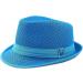 The Hat Depot Crushable Fedora Hat in Turquoise - Large-X-Large - Buy Online on GoSupps.com