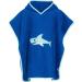 Playshoes Unisex Children's Terry Cloth Poncho Bathrobe Towel S (up to approx. 4 years) Shark