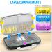 Pill Organizer Airtight Box Large Dispenser | 8 Compartment Travel Supplement Holder | Portable Vitamin Sorter | Daily Medicine Container - Black - Buy Online on GoSupps.com