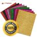 MiPremium Glitter Heat Transfer Vinyl HTV Starter Pack - 10 Color Iron On Bundle Kit for T-Shirt Press - Easy to Cut & Press - Buy Online on GoSupps.com